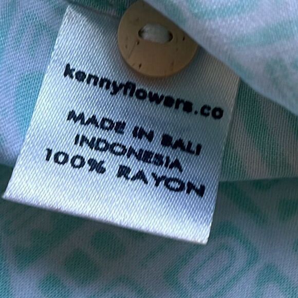 Vintage Kenny Flowers Limited Edition Button Front Mens XXL - Picture 10 of 10